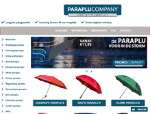Tablet Screenshot of paraplucompany.nl